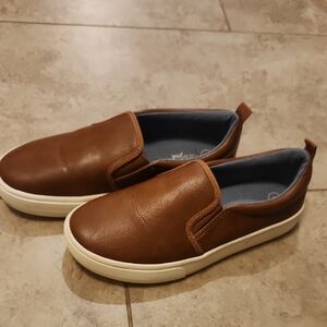 Boys Brown Slip-On Shoes